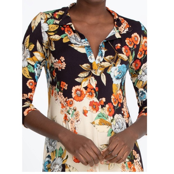 NWT Johnny Was Emma Rose Delicate Floral Motif Polo Tunic Dress Size Small - Picture 7 of 15
